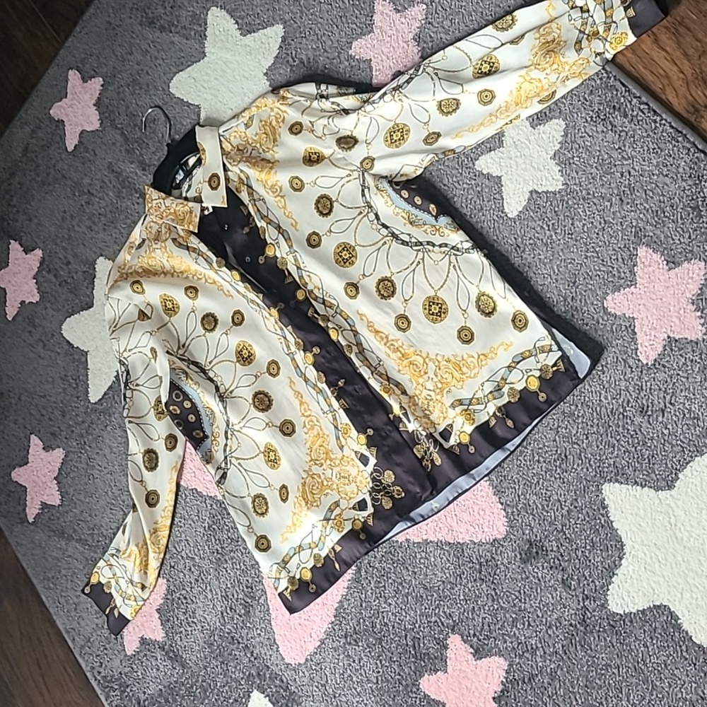 Zara button up blouse